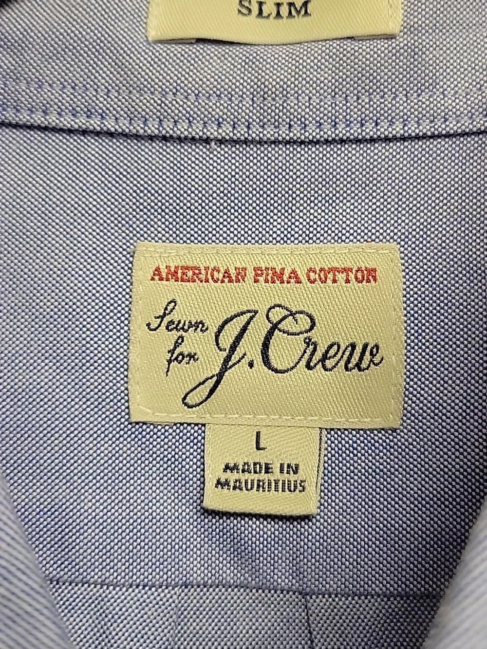 J. Crew Light Blue Button-Down Shirt Large Academia Business Casual Preppy